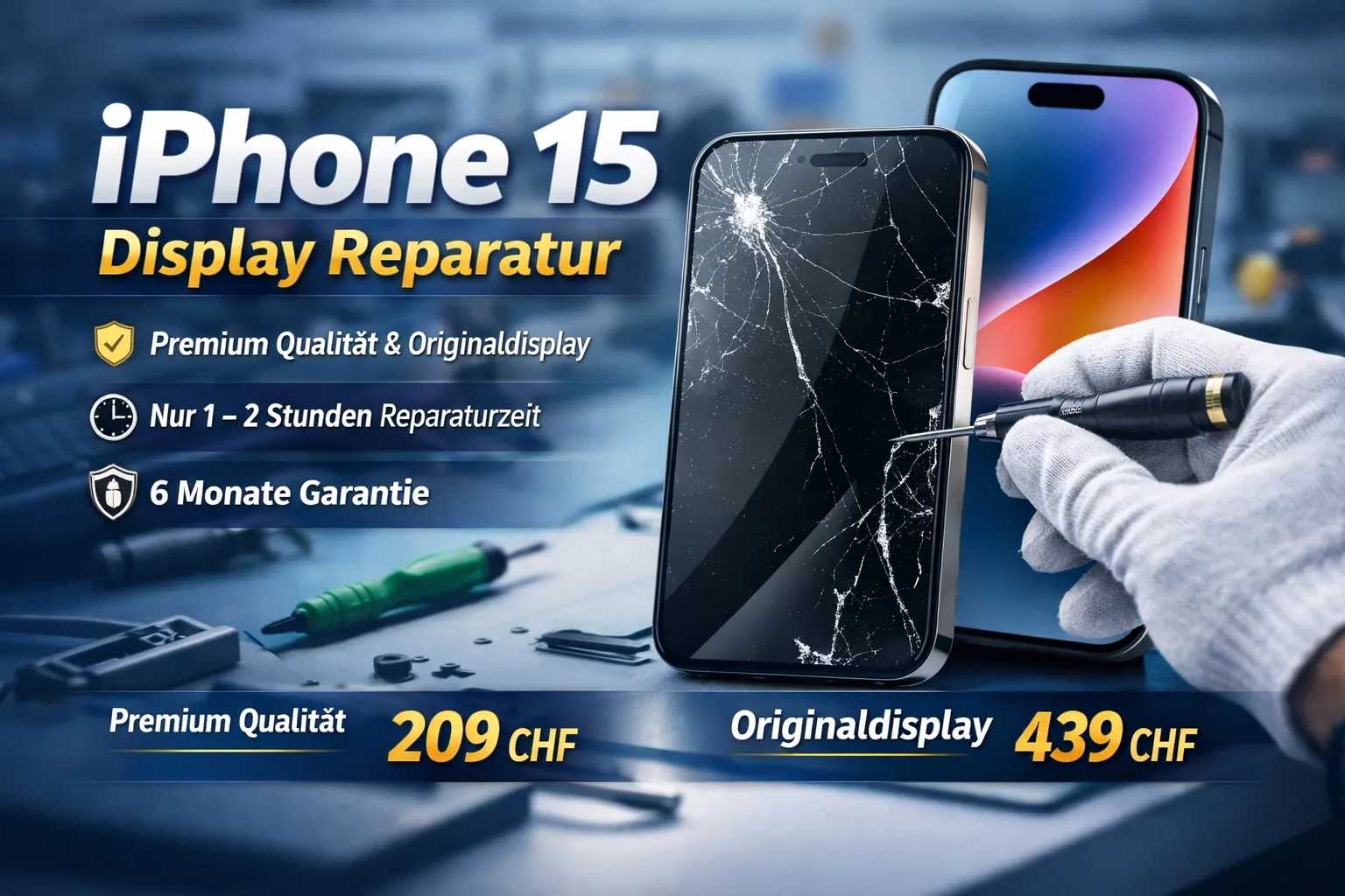 iPhone 15 Display Reparatur
